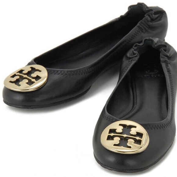 Tory Burch Shoes - Tory Burch Reva Flat in Black